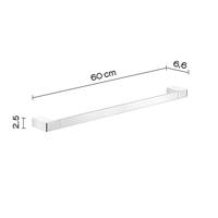 Handdoekhouder Sapho Pirenei Hangend 60 cm Chroom - thumbnail