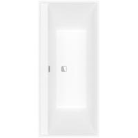 Villeroy & Boch Collaro bad - 180x80cm - chroom afvoer - stone white (mat wit) uba180cor2dv-rw - thumbnail