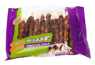 Braaaf Rawhide Roll Sticks Eend - 30 st. Braaaf Rawhide Roll Sticks Eend - 30 st.