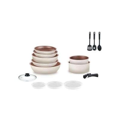 Arthur Martin 18-delige crèmekleurige kookset AM1453 CREAM