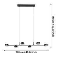 Eglo Led hanglampClavellina zwart - 900352 - thumbnail