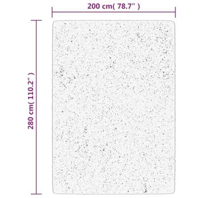 VidaXL Vloerkleed pamplona shaggy hoogpolig 200x280 cm crème en zwart - thumbnail