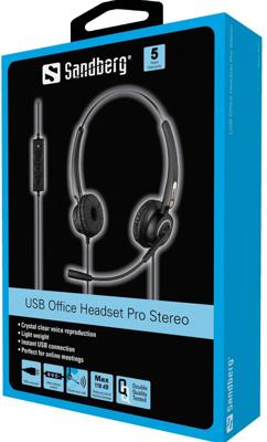 Sandberg USB Office Pro Bedraad Zwart