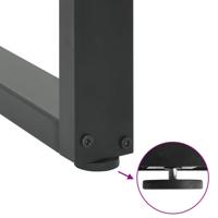 Eettafel rechthoekig 180x120x74 cm massief eikenhout lichtbruin - thumbnail