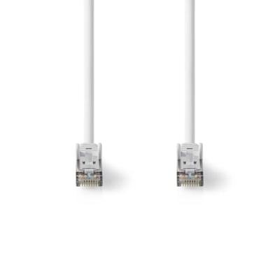 Nedis Cat 8.1 Netwerkkabel | S/FTP | RJ45 Male | RJ45 Male | 10.0 m | Rond | LSZH | Wit | Label - CCGL85520WT100