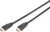 Digitus DK-330123-050-S HDMI-kabel HDMI Aansluitkabel HDMI-A-stekker 5.00 m Zwart 4K UHD, Audio Return Channel (ARC), Afgeschermd - thumbnail