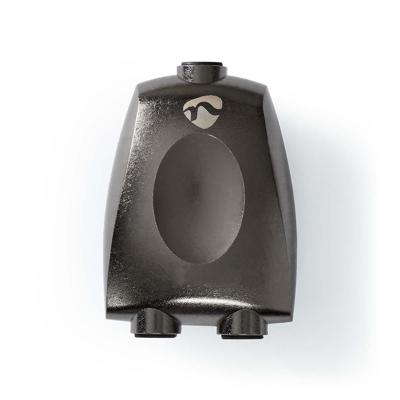 TosLink-Adapter | Toslink Female | 2x TosLink Female | Splitter | Aluminium | Gun Metal Grijs | 1 Stuks