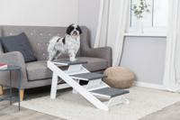TRIXIE LOOPPLANK MET UITKLAPBARE TREDEN MDF WIT 44X106X46 CM - thumbnail