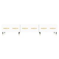 Tv-meubel 150x36x30 cm bewerkt hout wit - thumbnail