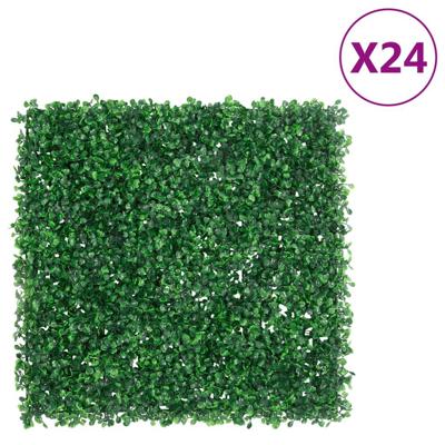 Hek met kunstheester24 st 50x50 cm groen Hek met kunstheester24 st 50x50 cm groen