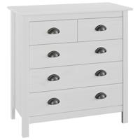 VidaXL Dressoir hill 79x40x80 cm massief grenenhout wit - thumbnail
