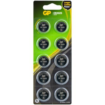GP Knoopcel CR2025 3 V 10 stuk(s) Lithium GPCR2025STD955C10 GP Knoopcel CR2025 3 V 10 stuk(s) Lithium GPCR2025STD955C10