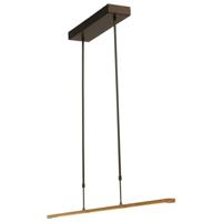 Masterlight Zwarte hanglampReal 2 100cm met goud - 2775-GL-P-DW - thumbnail