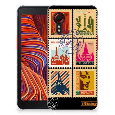 Samsung Galaxy Xcover 5 | Silliconen Back Cover | Postzegels Samsung Galaxy Xcover 5 | Silliconen Back Cover | Postzegels