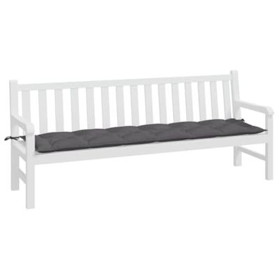 VidaXL Tuinbankkussen 200x50x7 cm oxford stof antracietkleurig