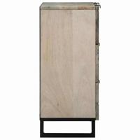 Dressoirs 2 pcs Wit 60 x 33.5 x 75 cm massief mangohout - thumbnail
