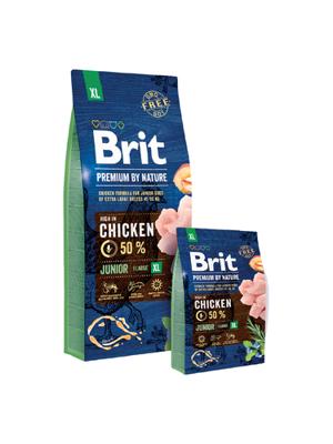BRIT Premium by Nature Junior XL Chicken - droog hondenvoer - 15 kg