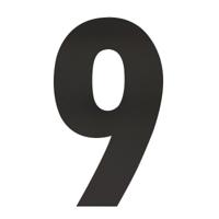 Intersteel XXL huiscijfer 50 cm hoog - mat zwart - thumbnail