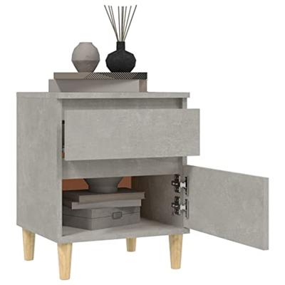 Nachtkastjes 2 st 40x35x50 cm betongrijs