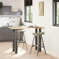 Bartafelpoten 4 st 100-102 cm staal antraciet - thumbnail