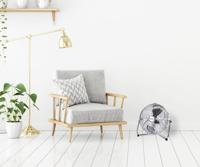 Bestron vloerventilator Retro 35 cm 3 standen 55W chroom - thumbnail