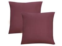 Biberna Fijne jersey kussenhoes (Rood, 40x40) - thumbnail