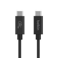 Belkin Connect USB4-kabel (2 m), USB C to USB C kabel, oplader kabel, 240 W Power Delivery + 20 Gbps - voedingskabel met USB4-ondersteuning voor MacBook, Windows-computers, Chromebook en meer - thumbnail