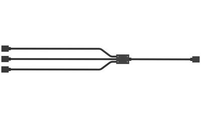 Cooler Master R4-ACCY-RGBS-R2 RGB 1-naar-3 splitterkabel, 4-pin en 5-pin LED connector, 58 cm