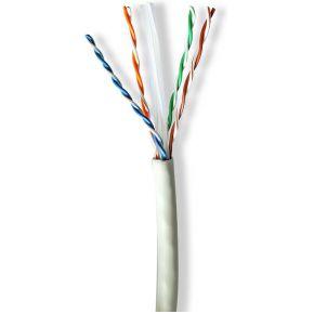 Nedis Netwerk Kabel Rol | CAT6a | Solid | U/UTP | Koper | 100.0 m | Binnenshuis | Rond | LSZH | Grijs | Gift Box - CCBG8535GY100S