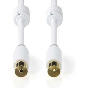 Coaxkabel 100 dB | IEC (coax) male - IEC (coax) female | 2,0 m | Wit