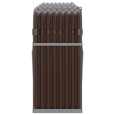 Haardhoutopslag 234x45x100 cm gegalvaniseerd staal bruin Haardhoutopslag 234x45x100 cm gegalvaniseerd staal bruin