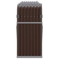 Haardhoutopslag 234x45x100 cm gegalvaniseerd staal bruin - thumbnail