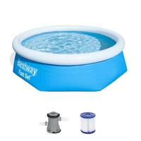 Bestway fast set zwembad (met filterpomp), 244x68cm - thumbnail
