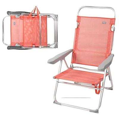 Strandstoel Aktive Roze 48 x 57 x 99 cm Voor meerdere posities