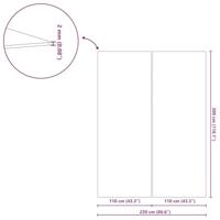 VidaXL Zwembad grondzeil zwart 300 x 220 x 0,1 cm niet-geweven stof - thumbnail