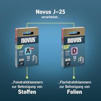 Novus Tools J-25 030-0459 Nietpistool Type niet Type 53, Type 53F, Type 37, Type 11 Lengte nieten 4 - 10 mm - thumbnail