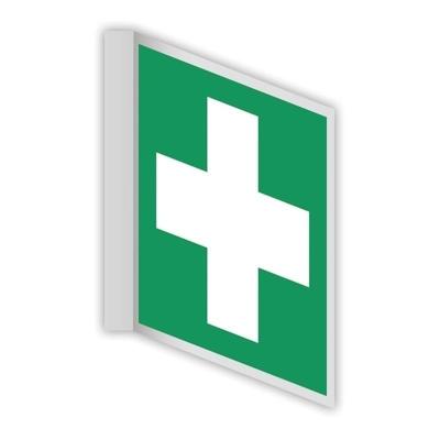 EHBO haaks bord - Standaard, 150 x 150 mm