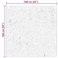 Vloerkleed laagpolig zacht en wasbaar 160x160 cm roze - thumbnail