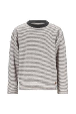 Like Flo winter t-shirt jongens - grijs - Dover - gestreept/longsleeve