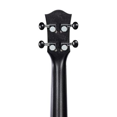 Cascha HH 2305L tenor ukelele zwart met gigbag - linkshandig