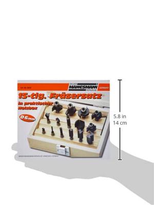 Brüder Mannesmann Frezenset 6 mm 15 dlg (Hobby) - 54515 Brüder Mannesmann Frezenset 6 mm 15 dlg (Hobby) - 54515