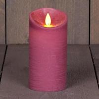 LED Kaars Wax Antiek Roze 15cm - thumbnail