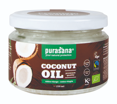 Purasana Kokosolie extra virgin bio 250 Milliliter