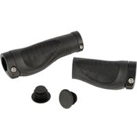 Trivio - fiets handvatten nexus 128/95 rubber ergonomisch lock-on zwart - thumbnail