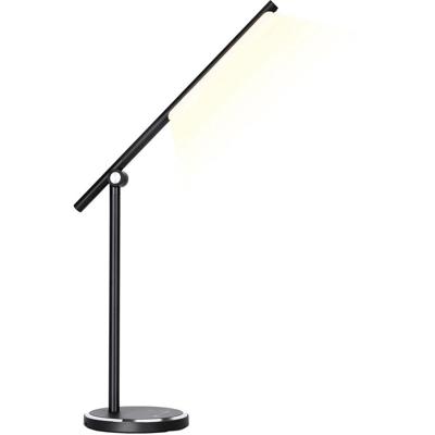 LED Bureaulamp 8W - USB Oplaadfunctie & Kleurinstelling - Mat Zwart