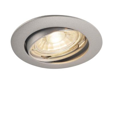 SLV Richtbare inbouwspotPika GU10 8,3cm rond grijs - 1000721