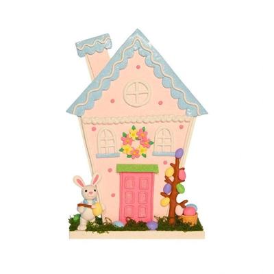 Huis op voet met 2 haasjes Roze Anna's Collection - Annas collection