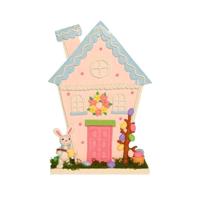 Huis op voet met 2 haasjes Roze Anna's Collection - Annas collection - thumbnail