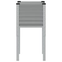 Plantenbak 45x45x88 cm staal grijs - thumbnail