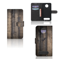 Motorola Moto Z2 Force Book Style Case Steigerhout - thumbnail